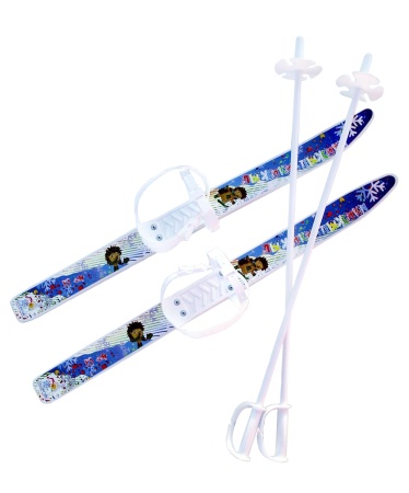 Купить Комплект лыжный детский Лыжики-пыжики с палками в Яранске 